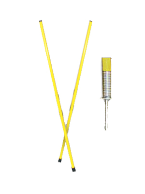 [VI09539] Estacas Para Slalom SPL-16028Y 1,60 Mts Set 4 Unidades Regular
